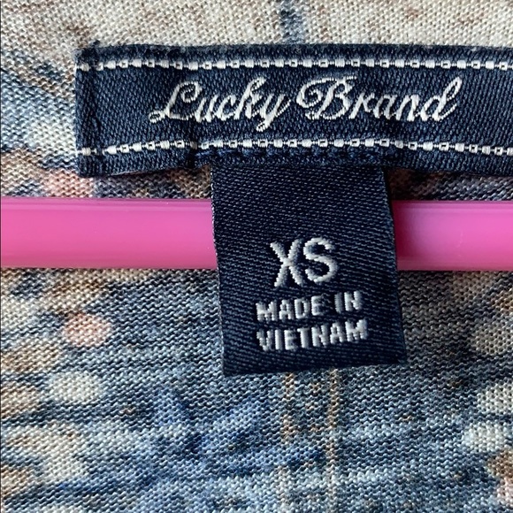 Lucky Brand Floral border top xs - Picture 4 of 4